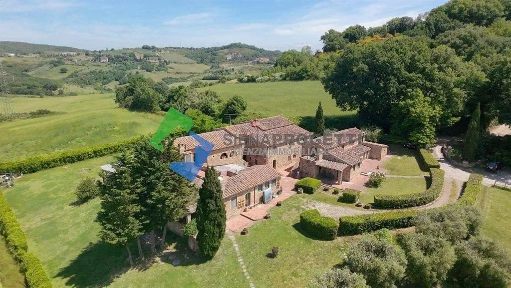 Vista aerea - Rustic Casale with Pool in Casole d'Elsa
