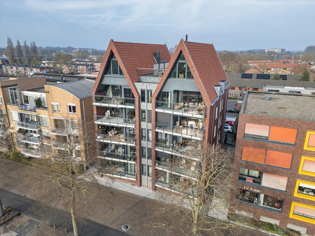 Vue aérienne - Modern Apartment with Balcony in Sneek