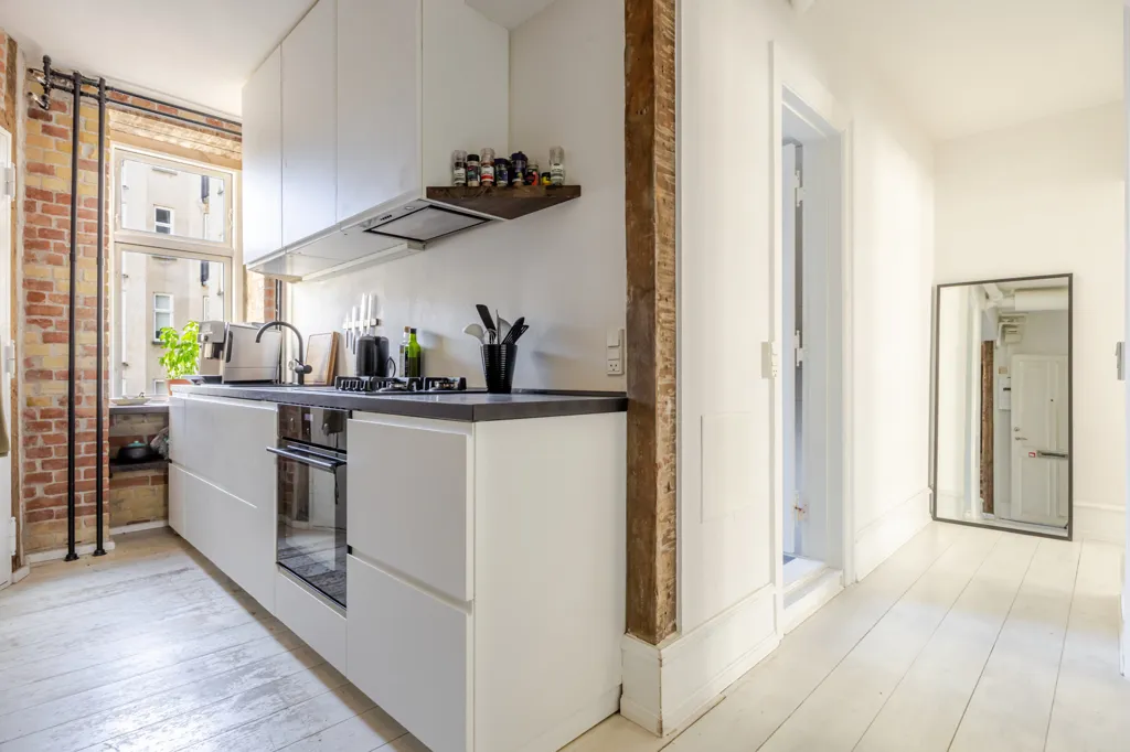Köök - Charming Condo with Historic Charm in Nørrebro