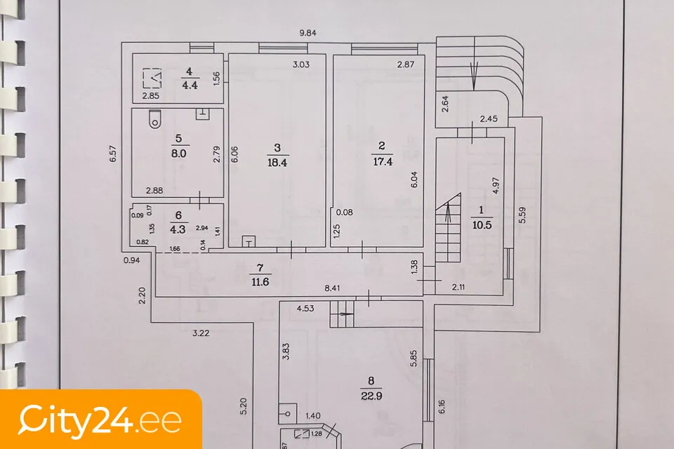 Plan - Two-Storey House with Garden in Daugavgrīva