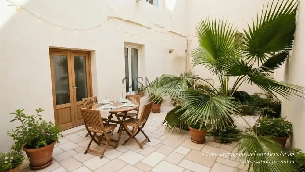 Garden - Historic Village House with Courtyard in Sérignan