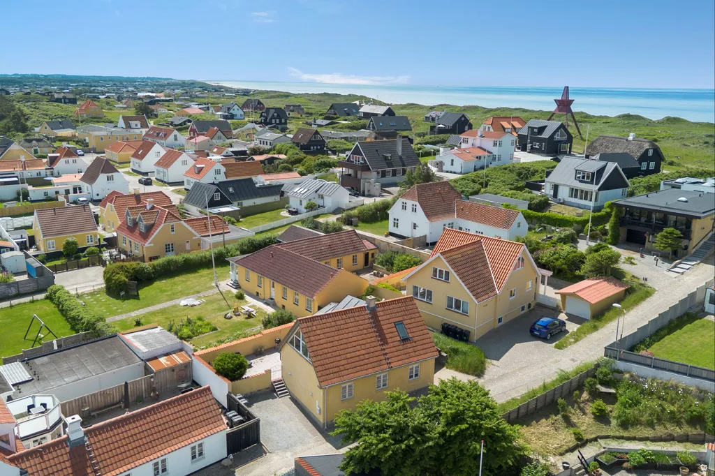Vue aérienne - Villa with Seafront Access in Løkken