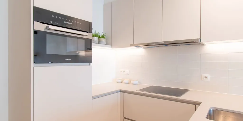 Köök - New Build Apartment with Sea View in Ostend