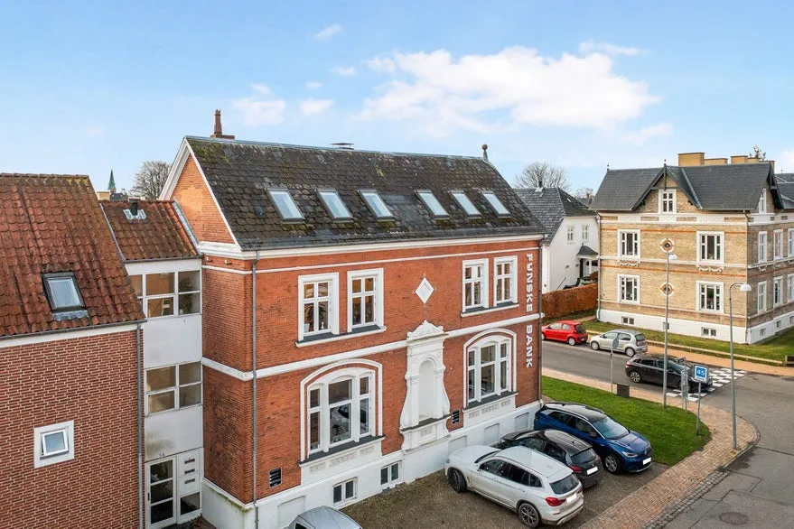 Vue aérienne - Architectural Home with Parking in Hunderup
