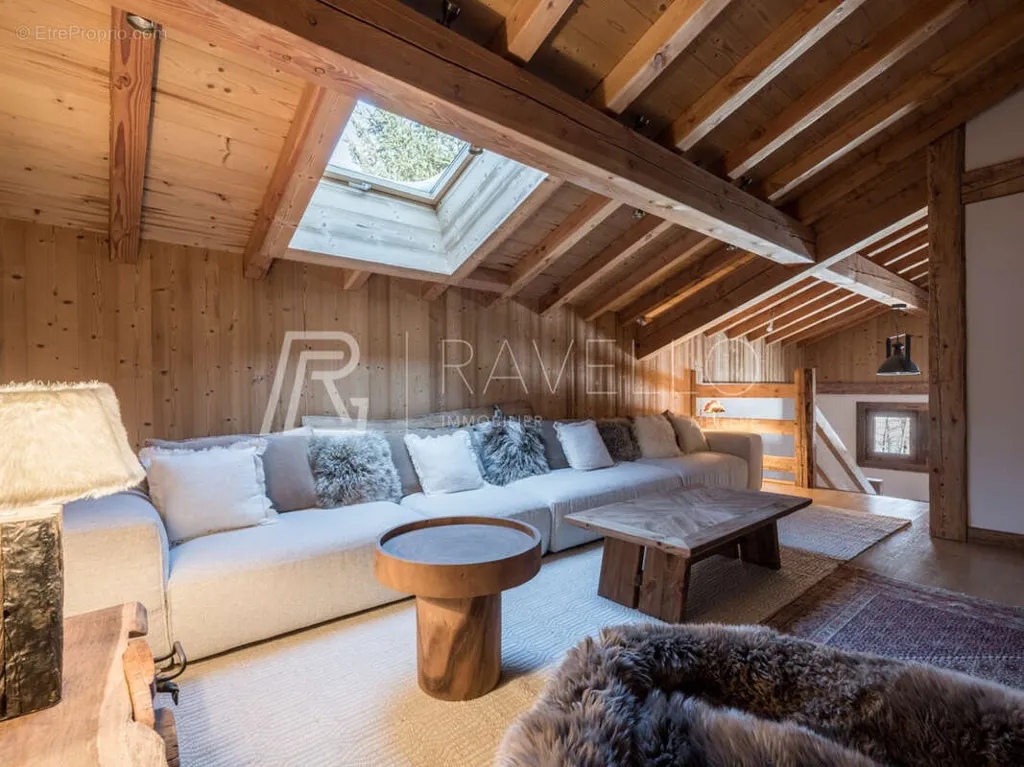 Séjour - Chalet avec Vue Panoramique en Val d'Arly