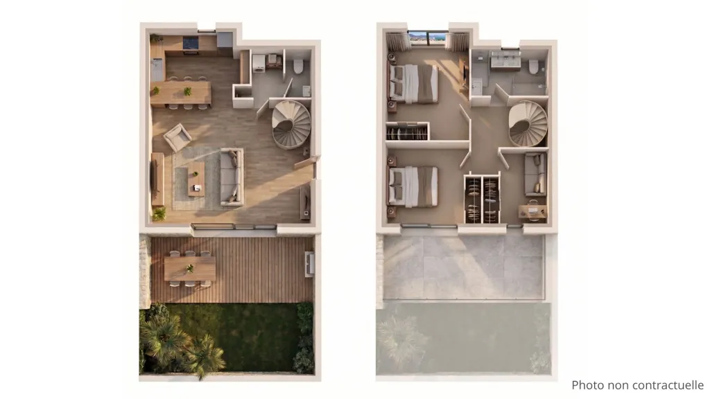 Plan - Duplex 3 Pièces avec Jardin à Figari