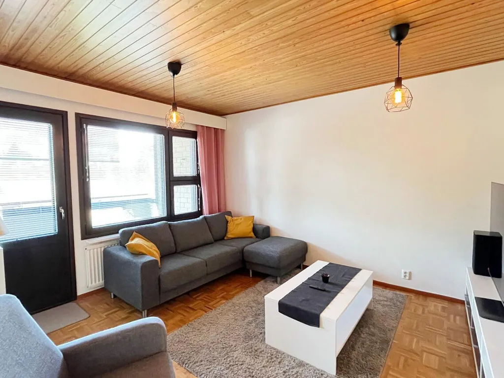 Séjour - Modernised Apartment with Sauna in Iisalmi