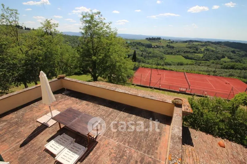 Terrace - Rustic Agriturismo with Pool in Montespertoli