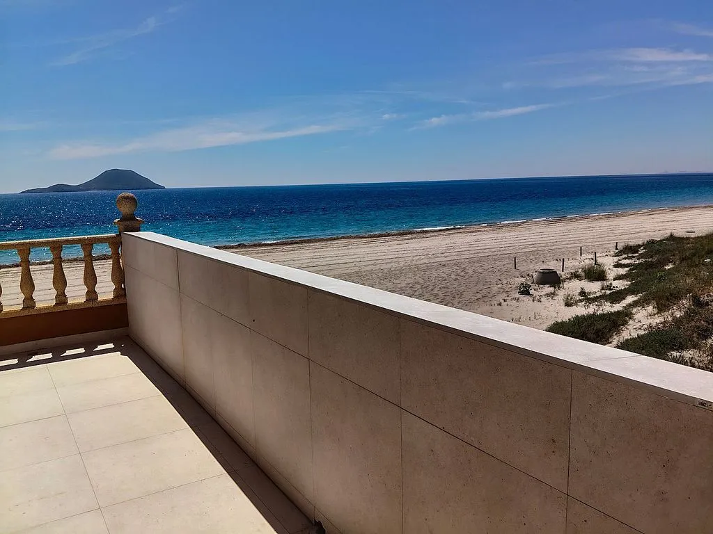 Terrace - Chalet with Pool and Sea View in La Manga
