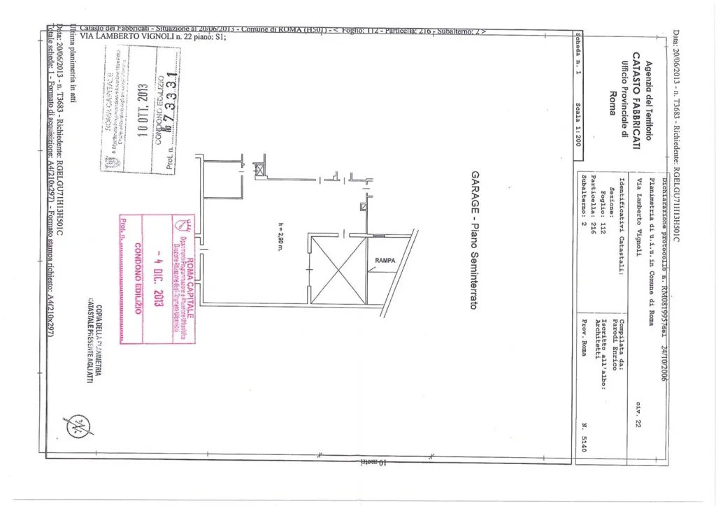Plan - Luxury Villa with Large Park in Rome