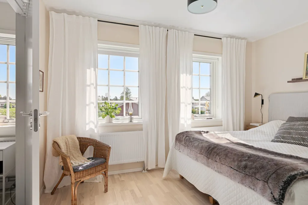 Bedrooms - Modern Bungalow with Garden in Säljan