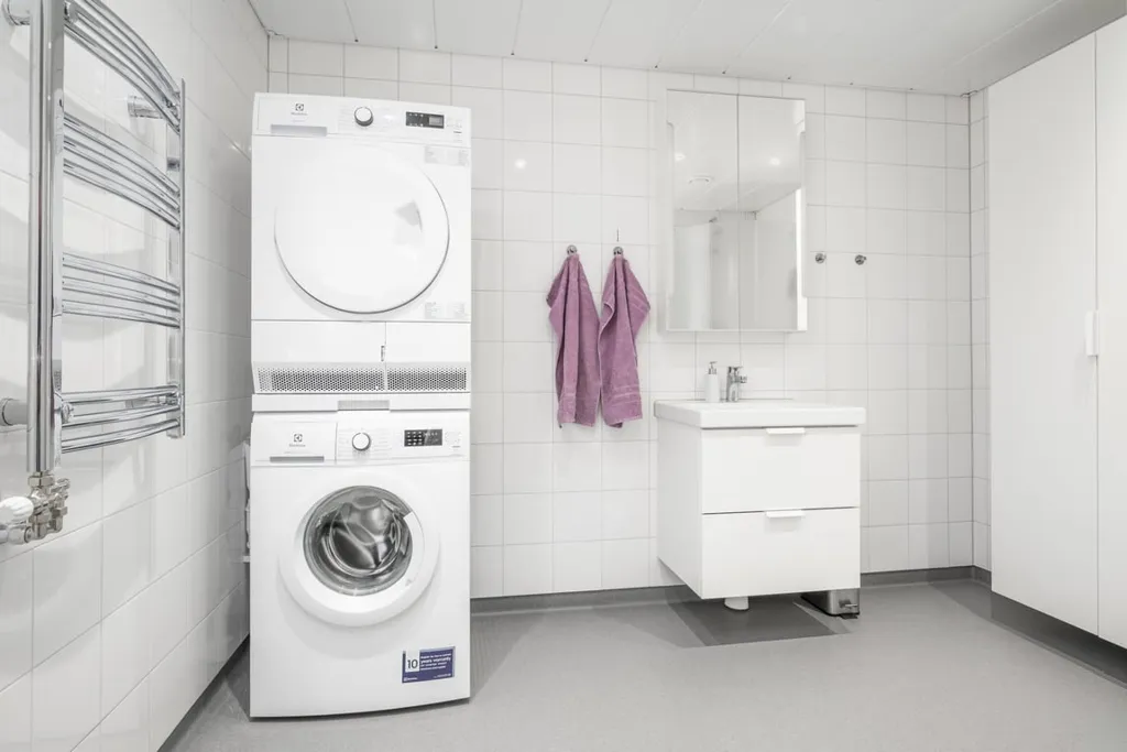 Buanderie - Modern Flat with Ljungan View in Kvissleby