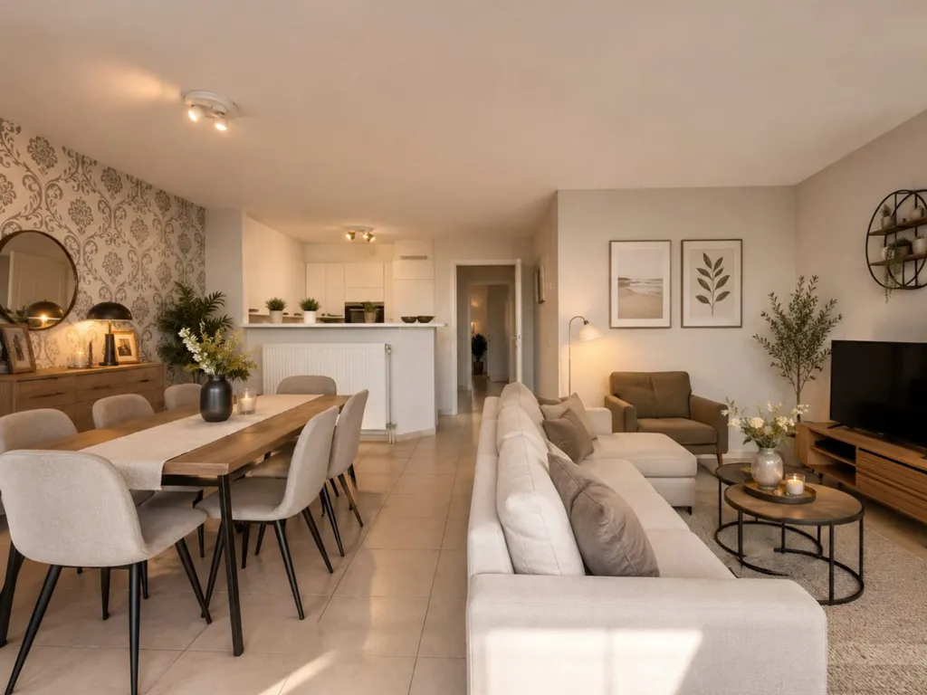 Salle à manger - Penthouse avec Grande Terrasse ensoleillée à Zeebrugge