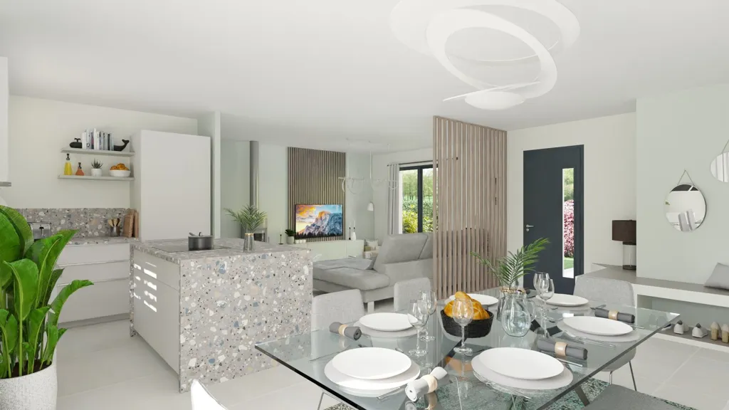 Maison Moderne avec Jardin dans un Quartier Paisible