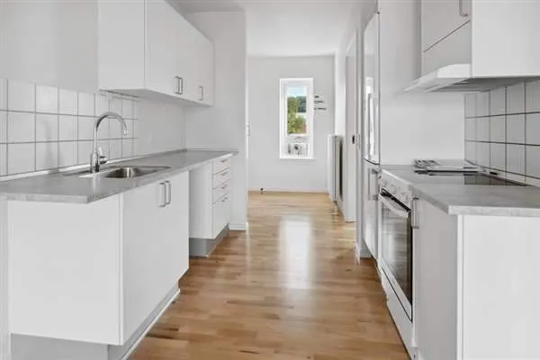 Kitchen - One-Bedroom House with Pets Allowed in Vejle