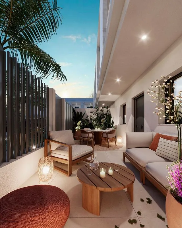 Terrasse - New Flat with Garden and Pool in Barbate
