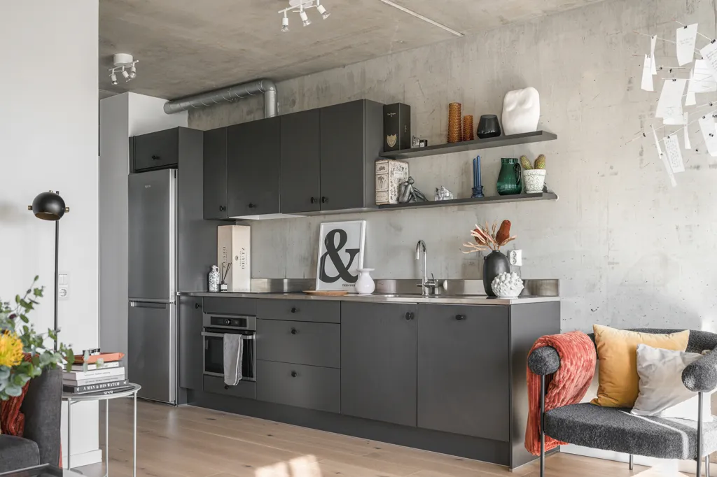 Séjour - Modern Flat with Balcony in Norra Sorgenfri