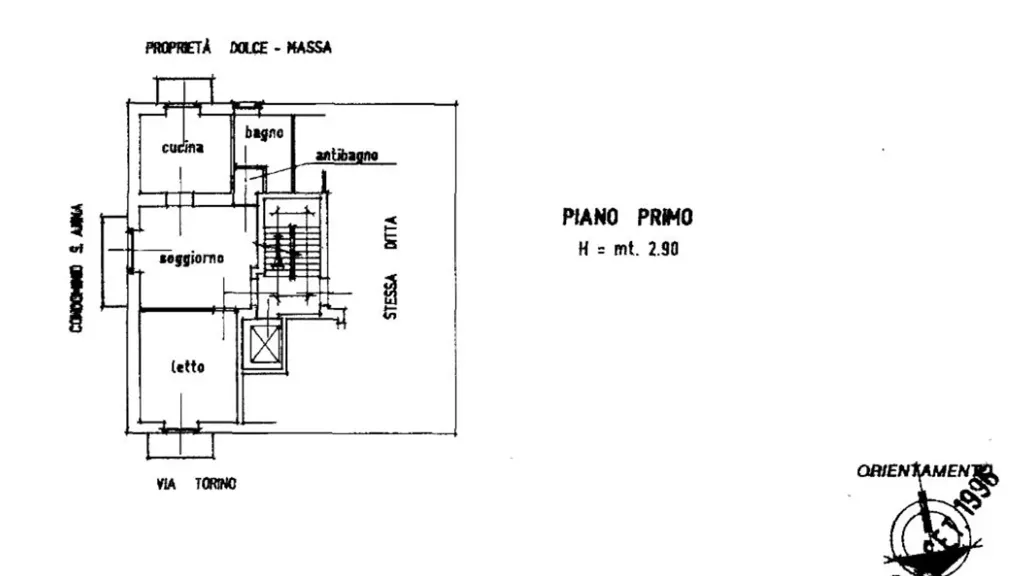 Plan - Apartment with Three Balconies in Lanzo Torinese