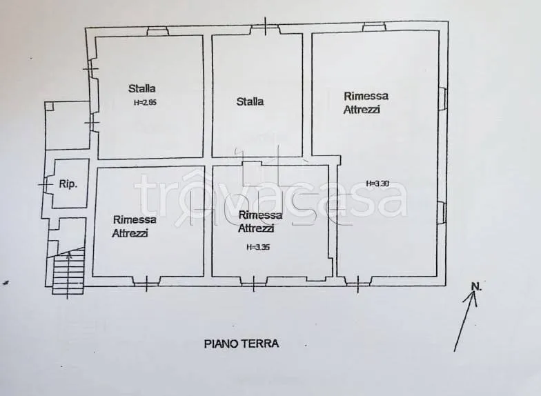 Floor Plan - Rustic House with Private Garden in Umbertide