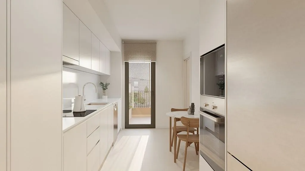 Kitchen - New Flat with Pool in Sant Cugat del Vallès