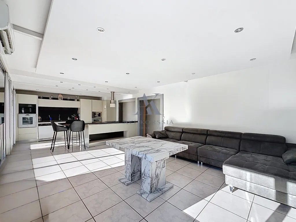 Living Room - Modern Flat with Balcony in Décines-Charpieu