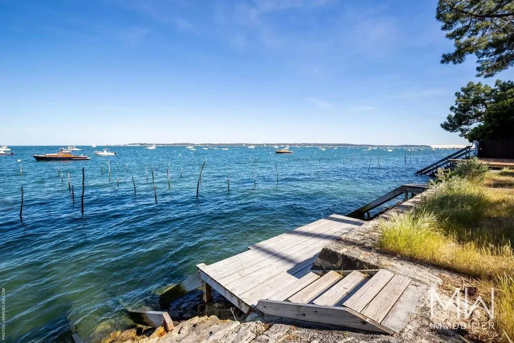 Jardin - Villa en Bois avec Vue Mer à Lège-Cap-Ferret