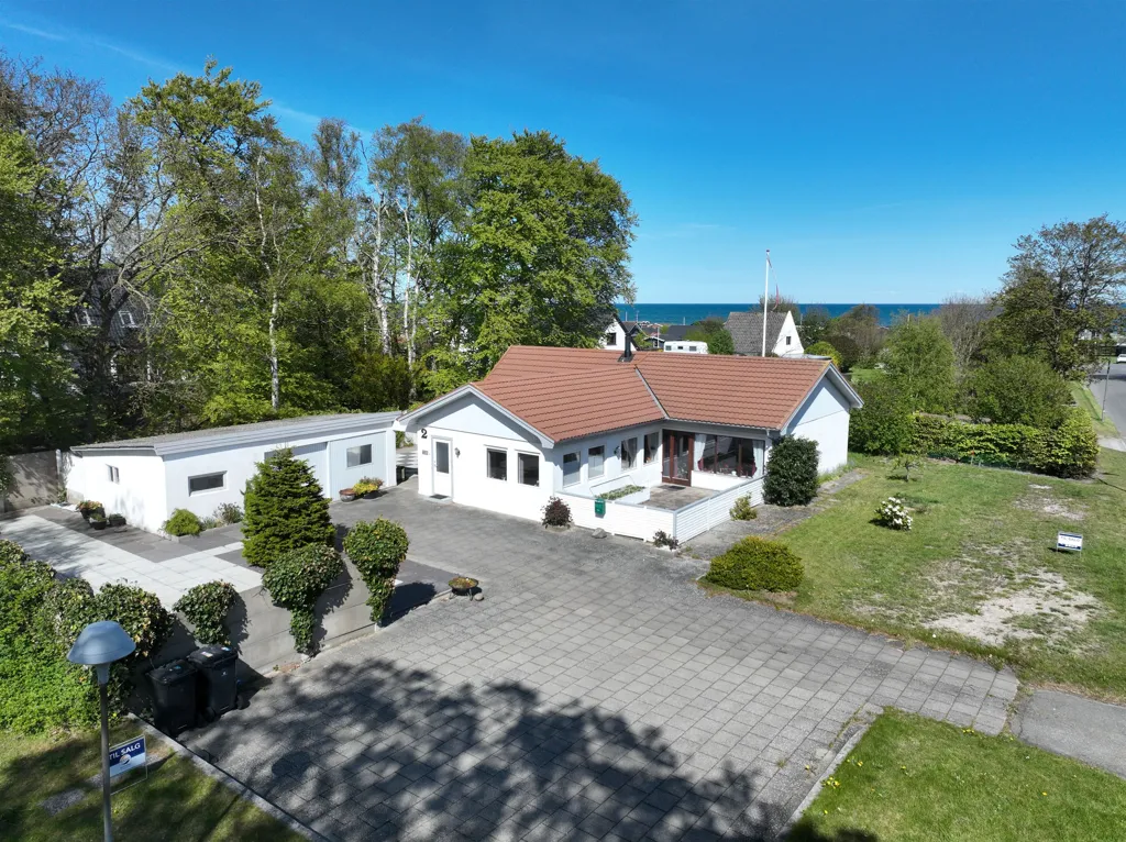 Õhuvaade - Updated Villa with Sea View in Sæby