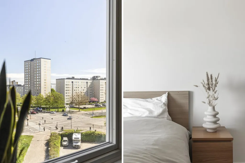Chambres - Renovated Two-Bedroom with Glass Balcony in Malmö