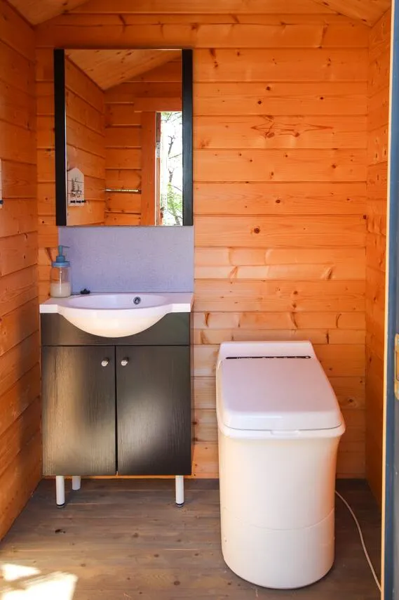 Salles de bain - Cottage with Private Beach in Sysilax