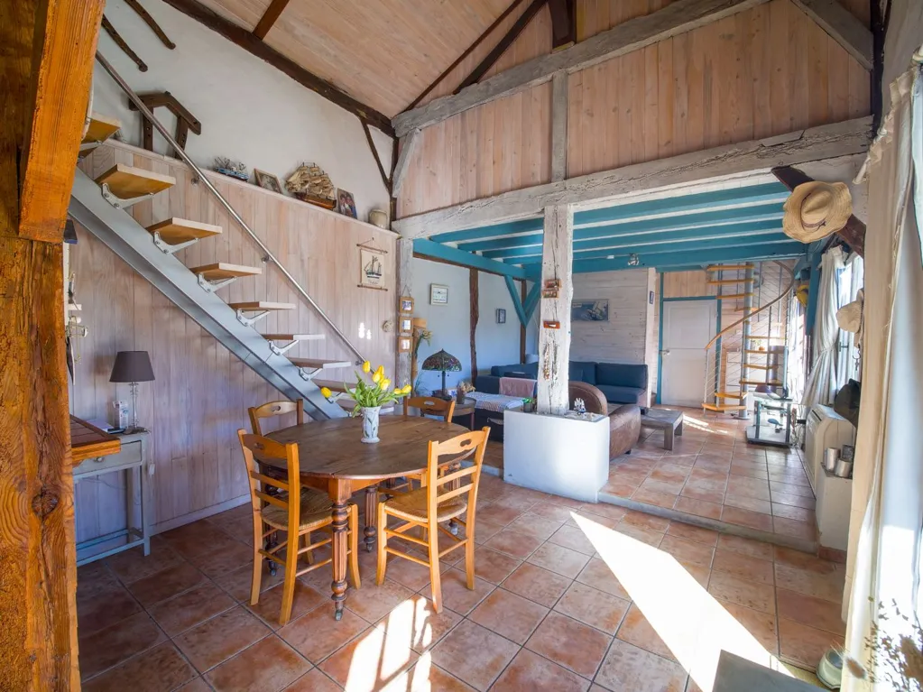 Séjour - Maison Loft avec Terrasse à Léon