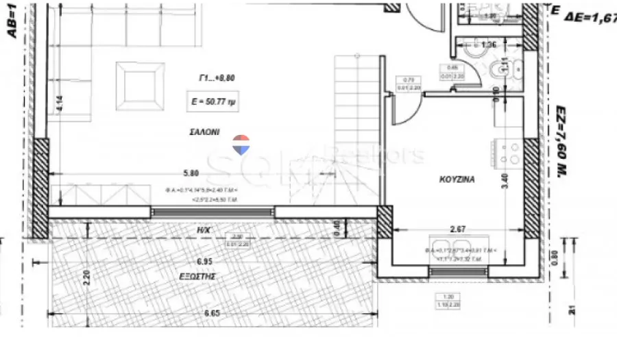 Plan - Apartment with Mountain View in Ymittos