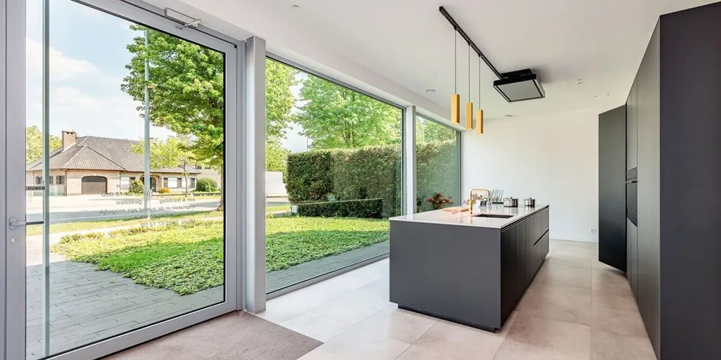 Kitchen - Mixed-Use Building with Showroom in Borsbeek