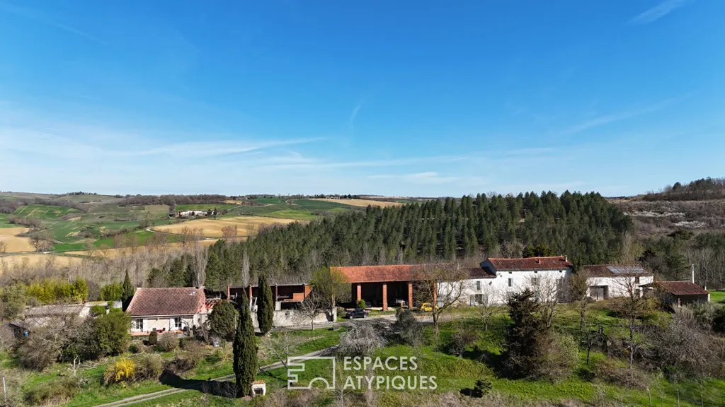 Õhuvaade - Atypical Forest Domain with Renovation Potential in Belpech