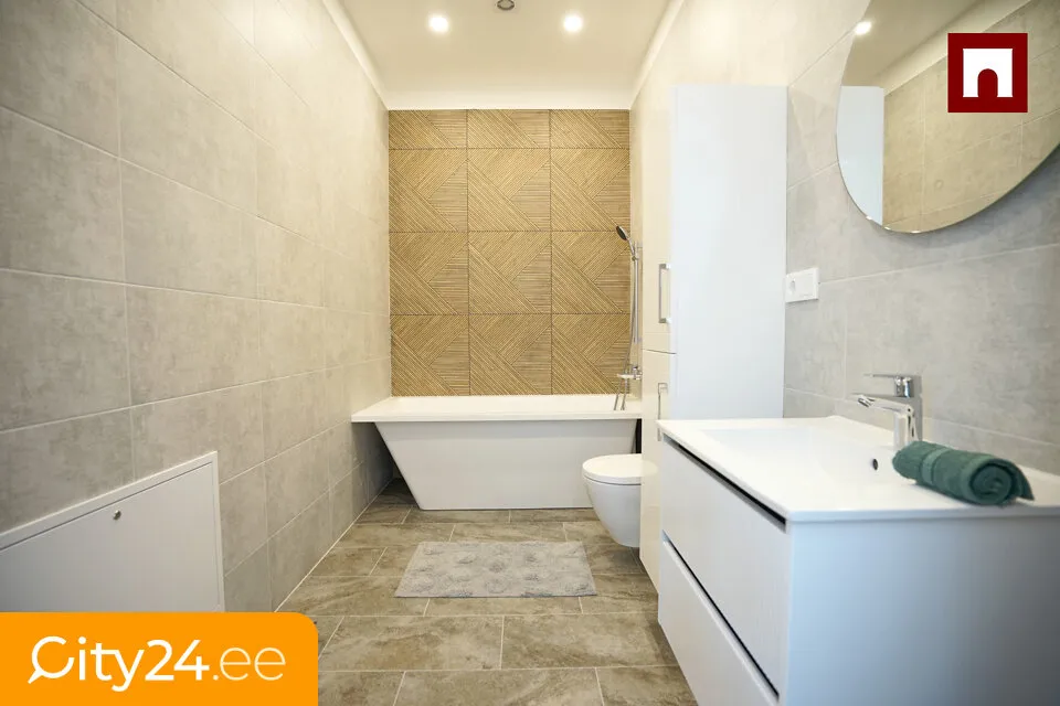 Salles de bain - Modern Apartment with Terrace in Mārupe