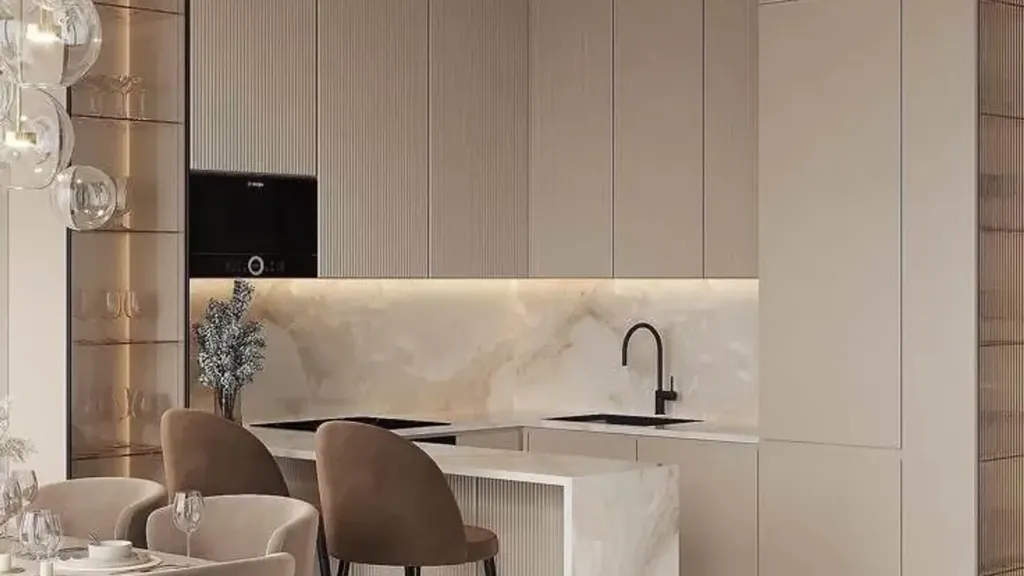 Köök - Modern Apartment with Terrazzo in Reggello