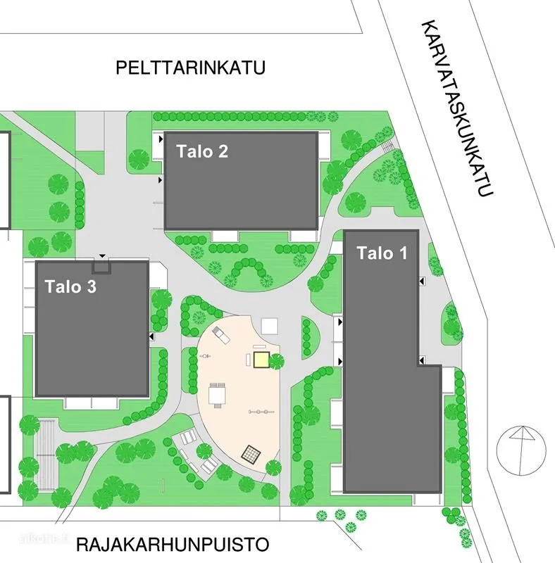 Floor Plan - 3-room apartment in FI