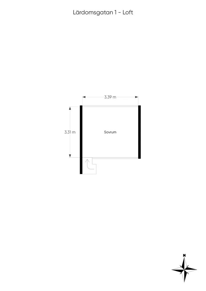 Floor Plan - Modern Townhouse with Loft in Vallastaden