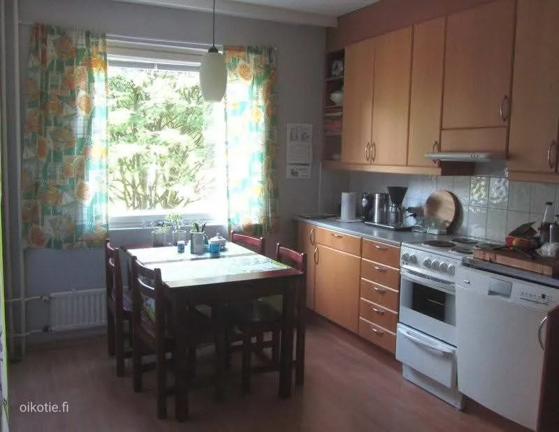 Kitchen - Renovated Apartment with Balcony in Kemi