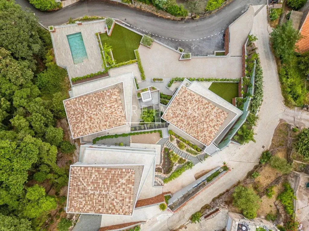 Vue aérienne - Appartement Luxe avec Piscine à Les Adrets-de-l'Estérel