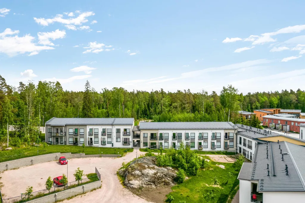 Vue aérienne - Two-Bedroom Apartment with Balcony in Kauklahti, Espoo