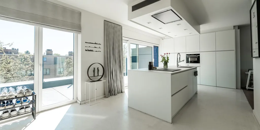Köök - Penthouse with Panoramic Terrace in Kraainem