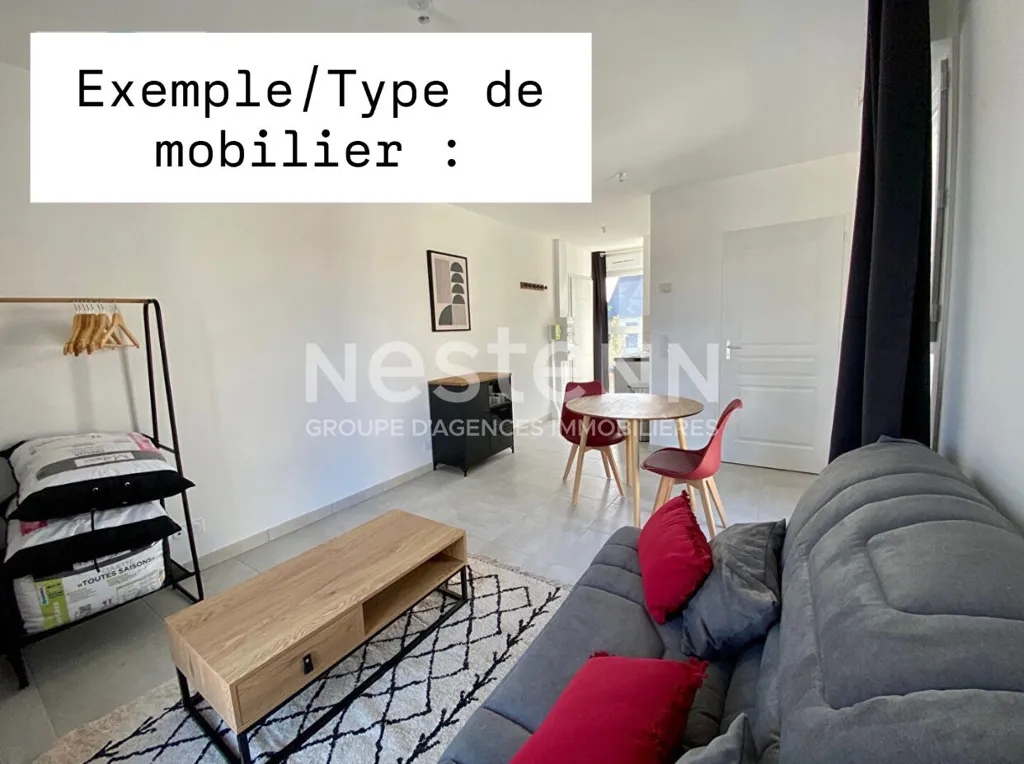 Séjour - Studio Meublé Récent à Blois