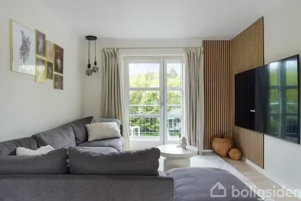 Living Room - Villa with Garden in Rask Mølle