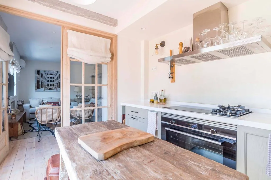 Kitchen - Apartment with Private Terrace in El Viso, Madrid