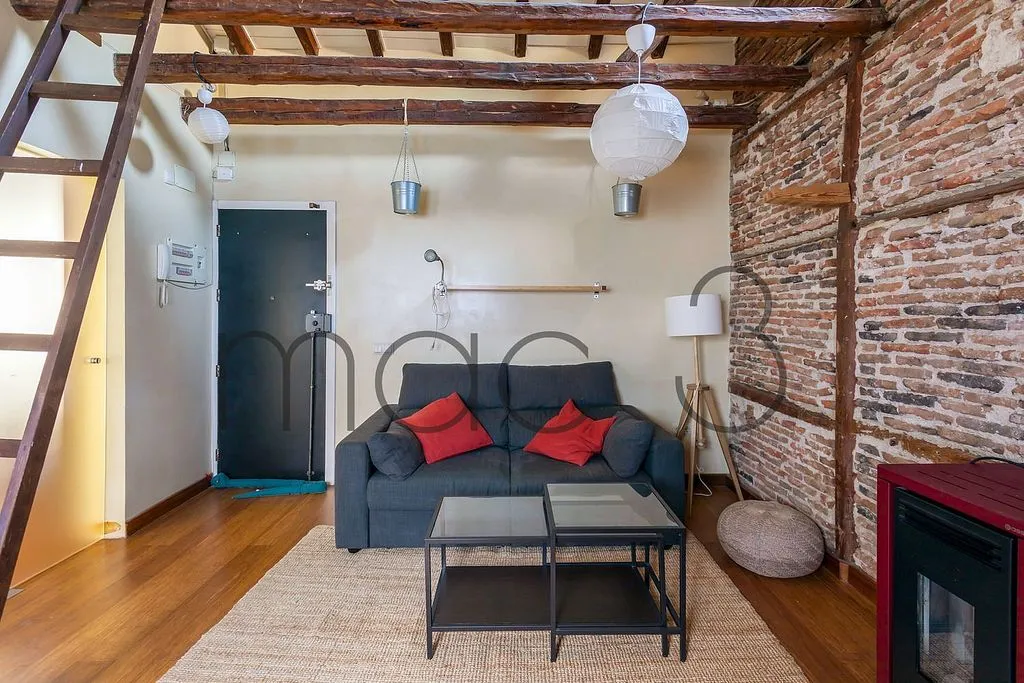 Séjour - Apartment with Balcony in Justicia, Madrid