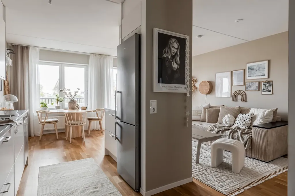 Séjour - Modern Flat with West Balcony in Norra Ormesta