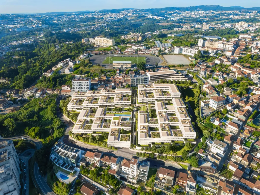 Õhuvaade - Duplex Apartment with River View in Gondomar