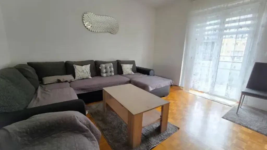 Living Room - Partially Renovated Apartment with Multiple Balconies in Merano