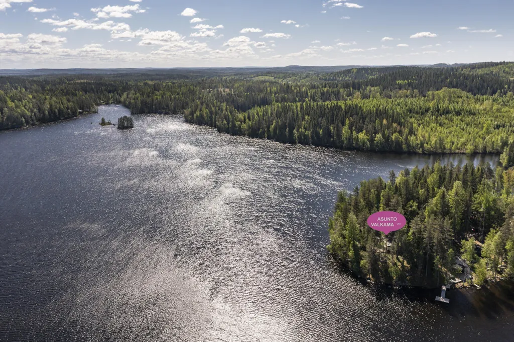 Vue aérienne - Cottage with Private Lakefront in Iso-Ruokopuoli