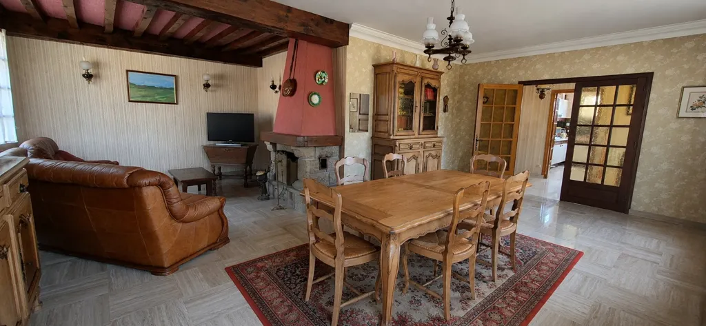 Dining Room - Dauphinois House with Garden in Countryside
